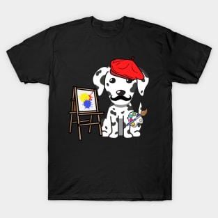 Funny dalmatian is a painter T-Shirt